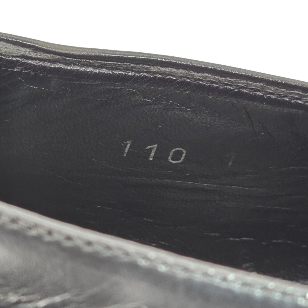 Gucci Italian Luxury Dress Shoes Mens size 10.5 Black Leather Square-toe Loafers - Picture 11 of 11